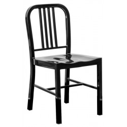 Cadeira NAO, aço, preto