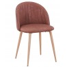Cadeira VELVET NEW, base de metal, pele sintética vintage couro 3-2