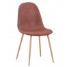 Cadeira EPOQUE NEW, base de metal, pele sintética vintage couro 3-2