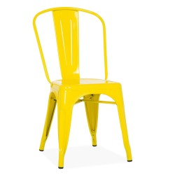 Cadeira TOL, aço, amarelo
