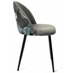 FLORAL chair, metal, grey...