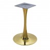 Base de mesa TULIP (TO), acabado dorado, base de 50 cms de diámetro, altura 70 cms