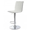 CUBUS (M) bar stool, chromed, white synthetic leather