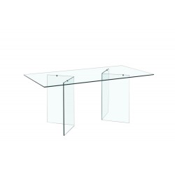 Mesa OTISH, cristal 180x90 cms