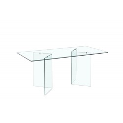 Mesa OTISH, vidro 180 x 90 cms