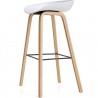 DANTE NEW (SU) bar stool, metal, white polypropylene