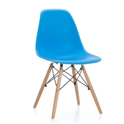 TOWER PP chair, wood, blue...
