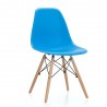 Cadeira TOWER PP, madeira, polipropileno azul