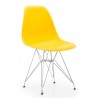 Cadeira TOWER, cromada, polipropileno amarelo