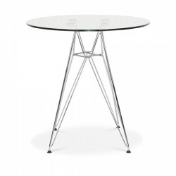 STAR table, chromed, glass,...
