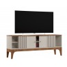Mueble TV FLORENCIA, blanco roto y matte, 160 cms.