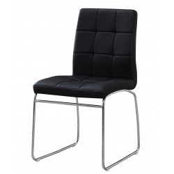 BERTA chair, chromed, black...
