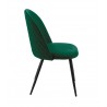 Cadeira MAGDA NEW, metal, tecido veludo verde