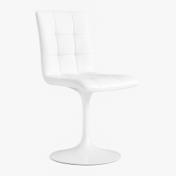 Silla IVONNE, metal blanco,...