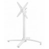 GUADIARO table base, folding, aluminum, white color