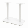 Base de mesa BEVERLY, retangular, tubo quadrado, branca, base de 70 x 40 cms, altura 72 cms