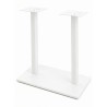 Base de mesa BEVERLY, alta, rectangular, tubo cuadrado, blanca, base de 70 x 40 cms, altura 110 cms