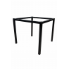GETTY table base, metal, black, height 72 cms, for table tops of 80 x 80 cms