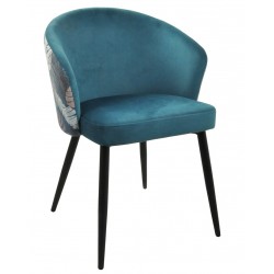 LYDIA chair, metal, blue...