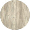 Tablero de mesa Werzalit-Sm, PONDEROSA BLANCO 178, 60 cms de diámetro*.
