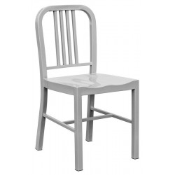 Cadeira NAO, aço, cinza prata