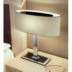CERES table lamp, chromed,...